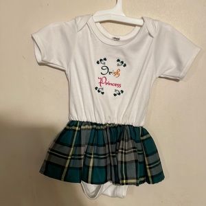 Girls 18-24 months tartan tots Irish princess romper
